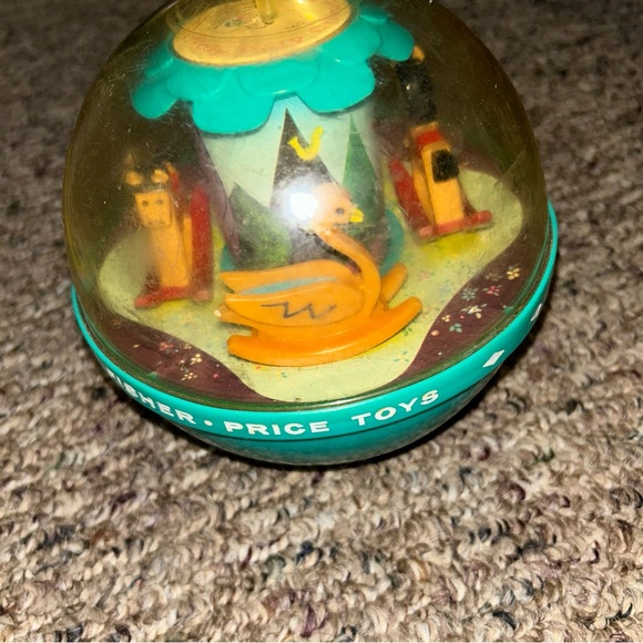 •5 FOR $10 KIDS TOYS Fisher Price Roly Poly Chime Ball #165 Horse Carousel Swan - Picture 4 of 8